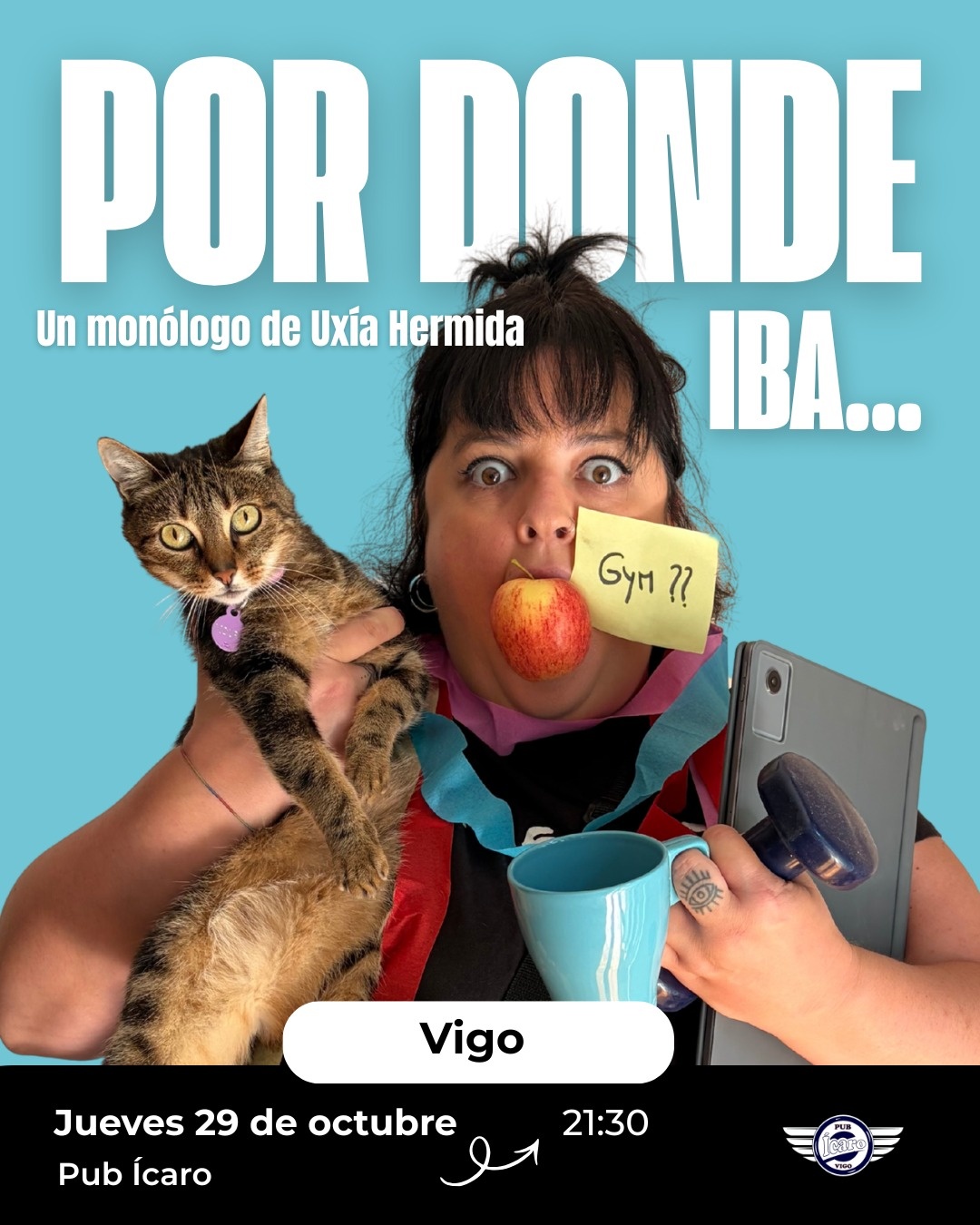 UXÍA HERMIDA en el PUB ÍCARO en Vigo