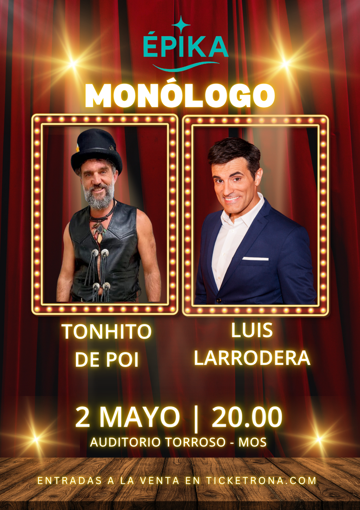 RISA ÉPIKA con TONHITO DE POI y LUIS LARRODERA