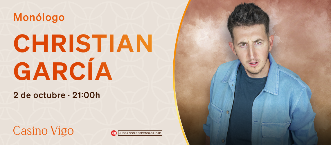 Una noche de carcajadas con Christian García en Casino Vigo